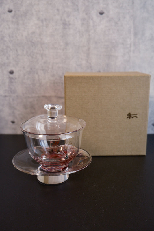 漆彩茶杯組(附盒)