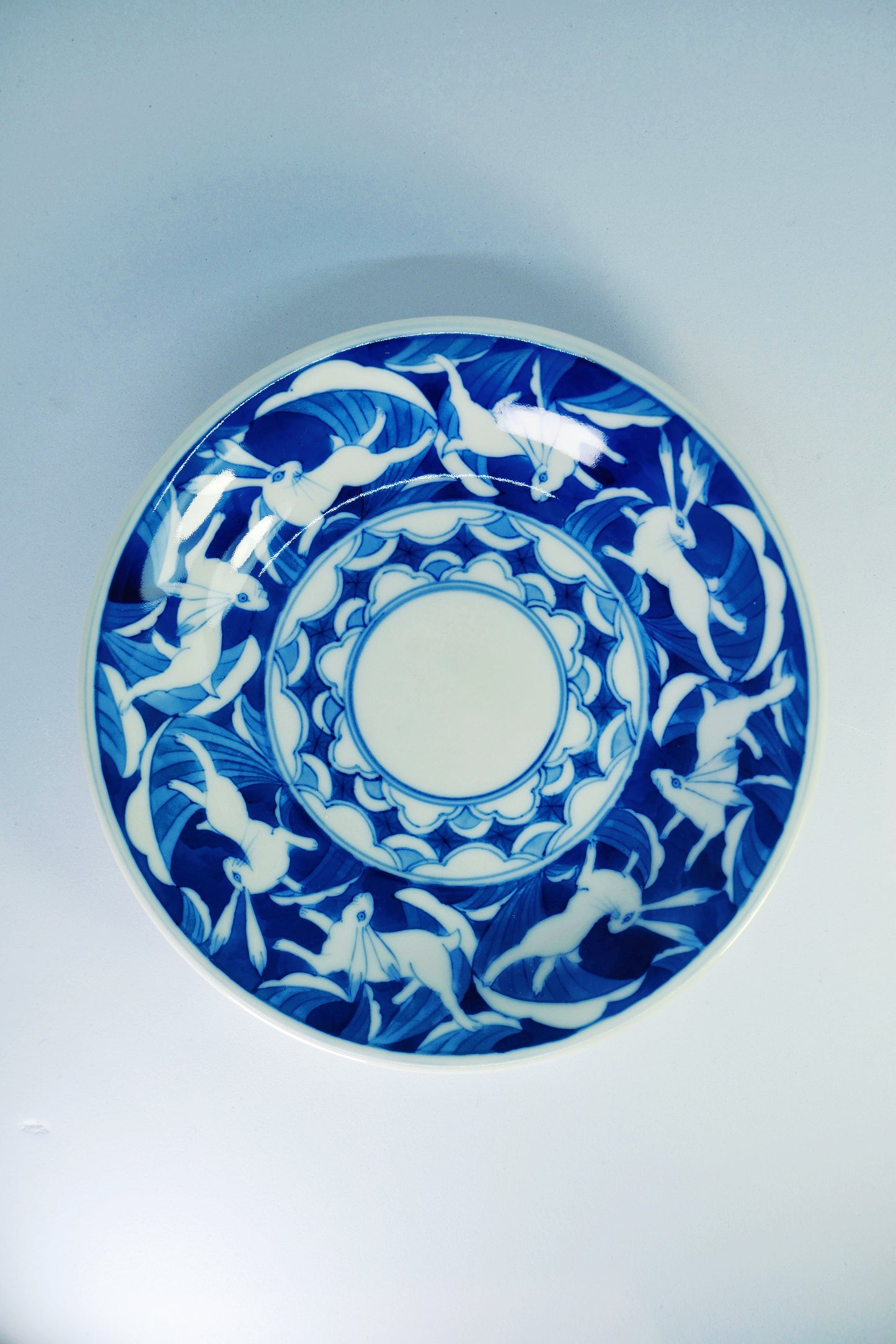 手繪躍兔茶杯組